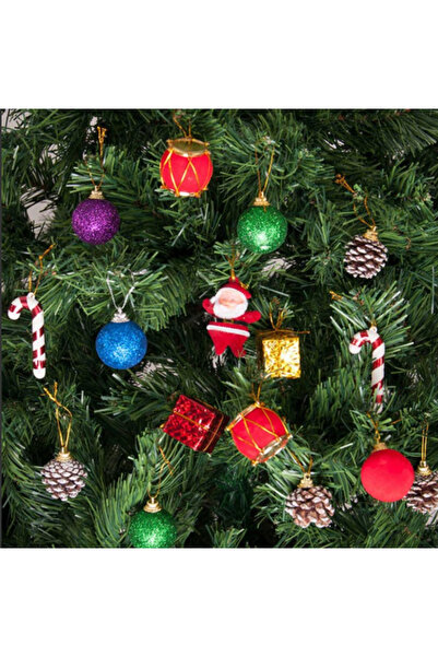 Çemrek Süs Parti زينة شجرة عيد الميلاد بأشكال متنوعة، عبوة من 10 قطع