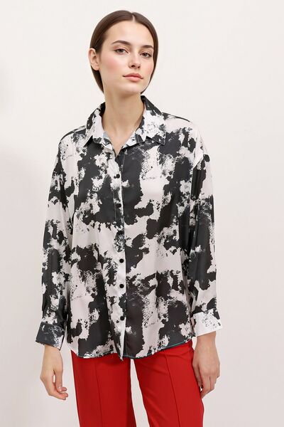 Hiccup Sbdart Aten Coated Long Sleeve Button down Shirt