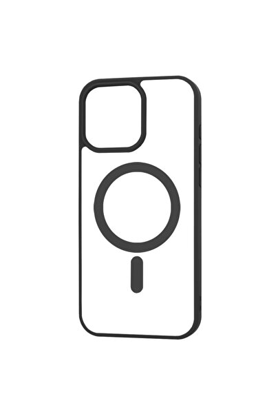 SKYDDAR INNOVATION Case compatible with iPhone 16 Pro Max, Silicone MagSafe Pro, sticker set, Black