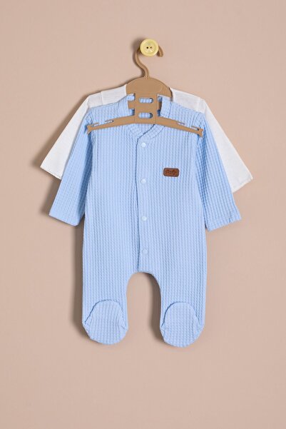 Cansın Mini Blue Baby Boy Honeycomb Hospital Discharge Set of 10 23327
