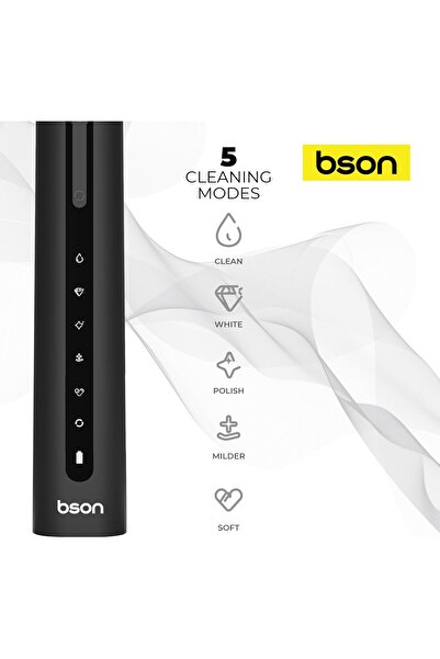 bson Sonic Electric Toothbrush - 9X Whitening, 30-Day Battery, 40,000 SPM, IPX7 Waterproof