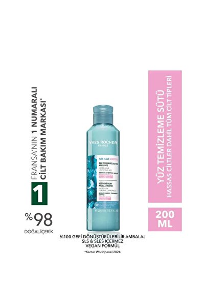 Yves Rocher Yüz&Makyaj Temizleme Micellar Sütü-Hassas Dahil Tüm Ciltler-Pure ...