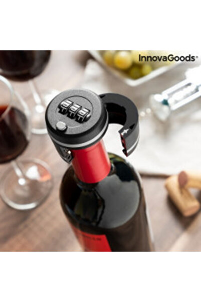 InnovaGoods Wine bottle stopper with combination lock