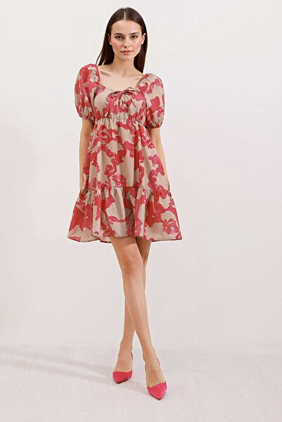 Hiccup Bdart Square Neck with Belt Short Mini Dress