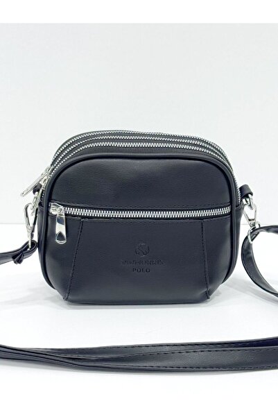 Sanmorris 1429 Small Size Soft Leather 4 Compartment Crossbody and Shoulder Bag