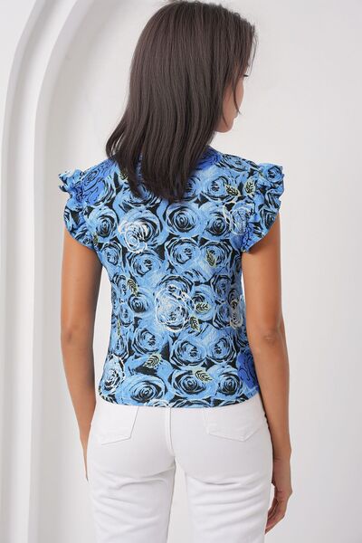 Hiccup Bluză cu gât rotund texturată brodată BDART