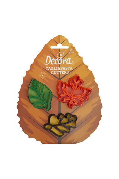 DECORA Set of assorted cutters Detailed leaves, 3 pcs. -