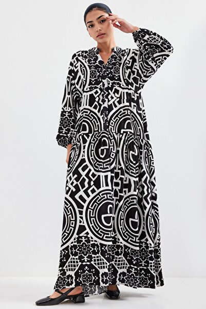 Hiccup Bdart Lined V-Neck Maxi Dress