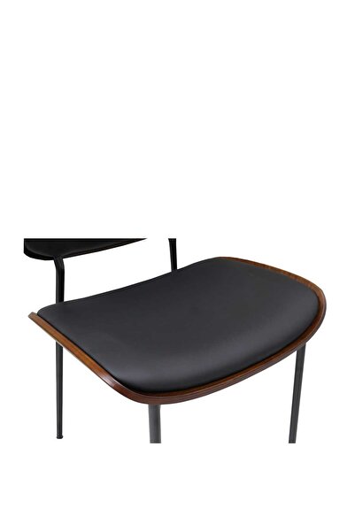 ARTA DOOR Calypso Chairs Black Eco-Leather, - Scandinavian, Modern, HoReCa, Kitchen, Living Room, Office