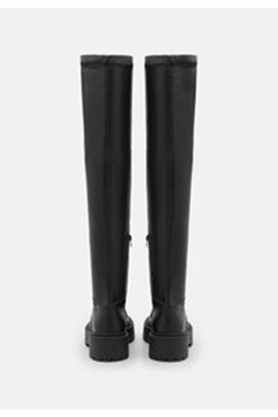 Steve Madden ESMEE - Platform overknee boots - black