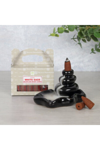 NO BRAND Backflow Aromatherapy Cones - White Sage