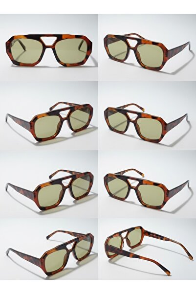 MUADEX Leopard Print Colorful Glass Women's Sunglasses