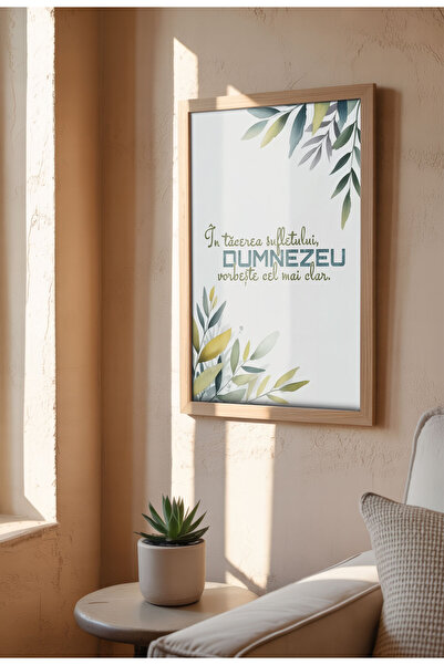 21mxm Unframed Romanian Religious Canvas Poster - Digital Print - God Speaks Most Clearly