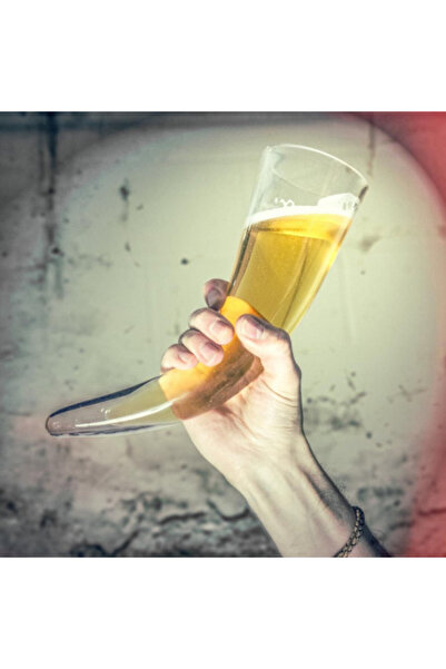 The Source Viking Beer Drinking Horn Glass