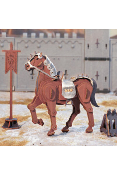 ROKR 3D Wooden Puzzle Warrior Horse