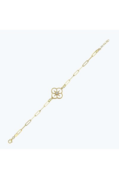 Altınbaş Altın Yonca Zincir Bileklik
