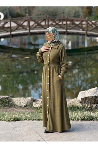 Nissra Ankanoor Flato Pocketed Buckle Belted Knitted Sweater Anka255115