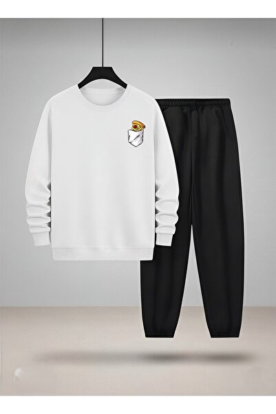 LORVEX Set de trening pentru copii cu gât rotund tricou și pantaloni de treni...