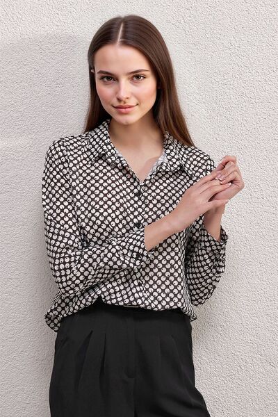 Hiccup Sbdart Aten Coated Long Sleeve Button down Shirt