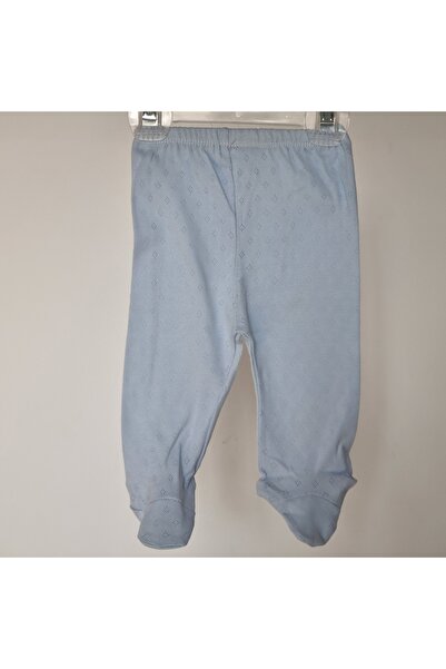 Victorino Newborn pants with booties – blue