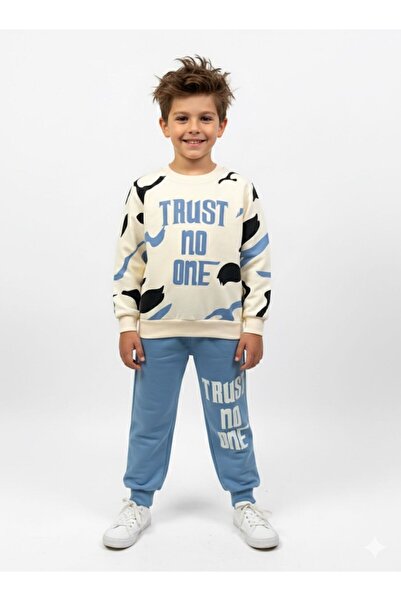 MİLANO KİDS Boy's Top and Bottom Seasonal Tracksuit Set