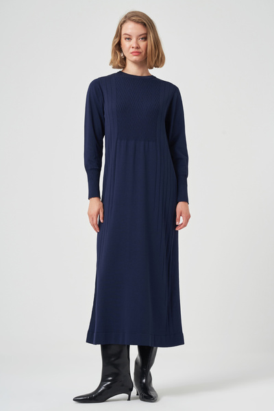 Nuss Knitwear Dress 509 Navy Blue