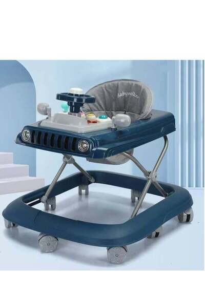 Radin مشاية أطفال مع 3 ارتفاعات قابلة للتعديل ومقعد مبطن وموسيقى وأضواء