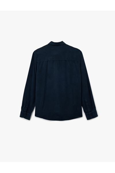 Koton Regular Fit Long Sleeve Button down Classic Collar Shirt