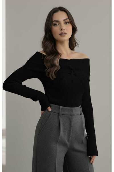 ns nirvana secret منتج جديد للنساء بلوزة مادونا ذات ياقة إسبانية وأكمام F قماش مجدّل من القماش القطني الشتوي