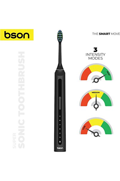 bson Sonic Electric Toothbrush - 9X Whitening, 30-Day Battery, 40,000 SPM, IPX7 Waterproof