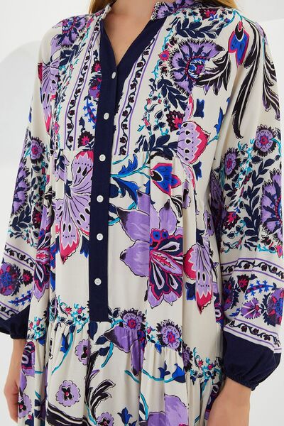 Hiccup Bdart Lined V-Neck Maxi Dress