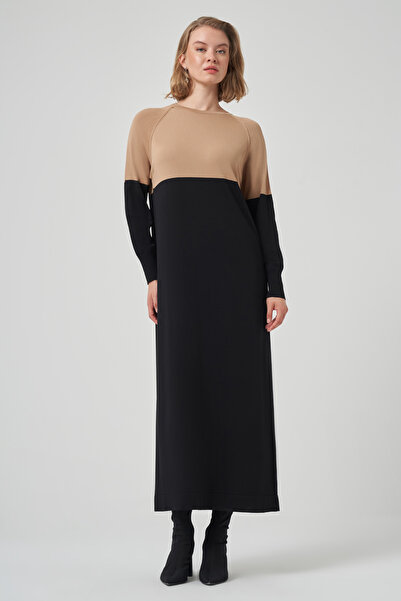 Nuss Πλεκτό φόρεμα που αλλάζει χρώμα 508 Μαύρο