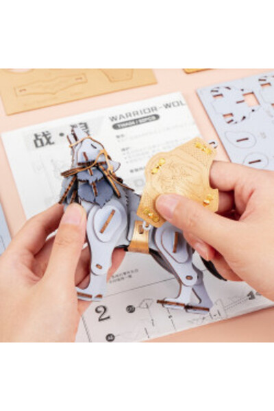 ROKR 3D Wooden Puzzle Warrior Wolf