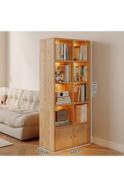 KEKE Multi-Layer Storage Bookshelf Rack Stylish Living Room Home Storage & Display Cabinet