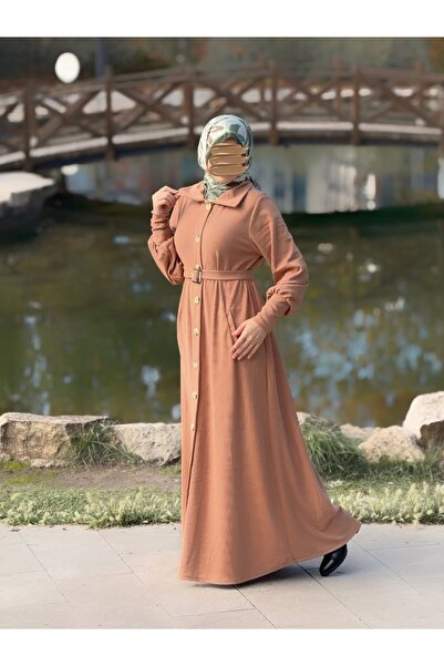 Nissra Ankanoor Flato Pocketed Buckle Belted Knitted Sweater Anka255115