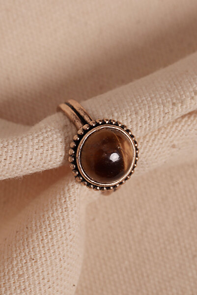 Süspüs Accessories خاتم أصلي قابل للتعديل مرصع بحجر عين النمر