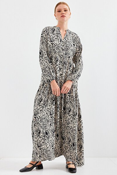 Hiccup Bdart Lined V-Neck Maxi Dress