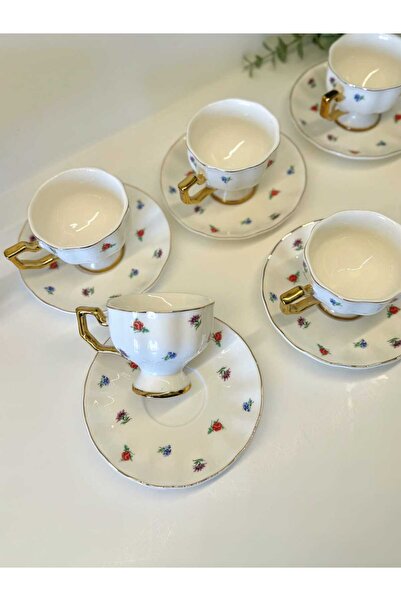 BUCOLIC Vintage Garden - Set of 6 Floral Patterned Cups
