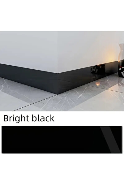 MaffStuff Black Self-Adhesive Panel 60x12 cm – Waterproof, Insulating, Ideal for Skirting and Decoration