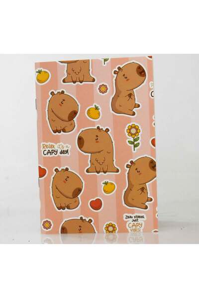 4nio مجموعة دفاتر كابي بارا مكونة من 3 قطع