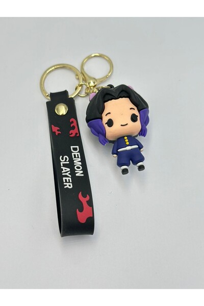 MyladyAccessoriess Breloc cu detaliu pentru fată cu păr violet