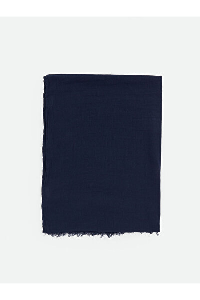 LC Waikiki Navy Blue Textured Women's Shawl