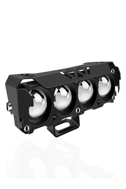 Smart أضواء كاشفة بأربع عدسات، ضوء أبيض وأصفر، مصابيح أمامية بعدسات ليد، مصابيح قيادة مع مروحة لسيارة شاحنة