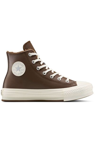 Converse Sneakers Chuck Taylor All Star Lift Leather Platform, Brown, Unisex