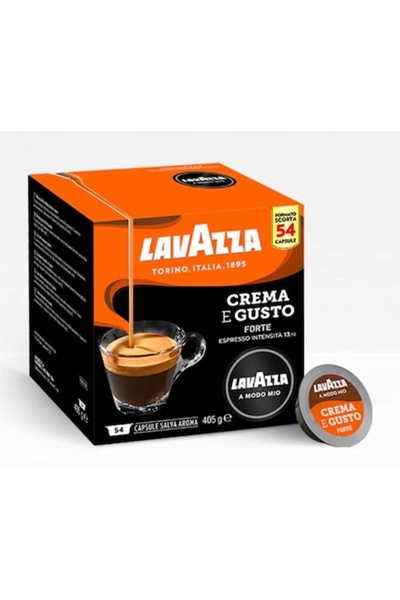 LavAzza Capsule de cafea A Modo Mio Crema e Gusto Forte, 54 capsule, 405 g