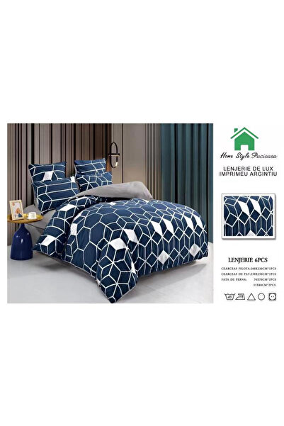FIONNA.RO Lenjerie Pat Finet Premium Imprimeu Silver - Fagure