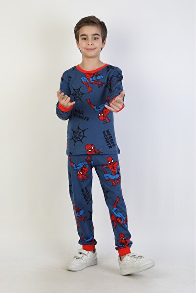 bunny hopp Boys' Long Sleeve 100% Cotton Interlock Fabric Cuffed Pajama Set