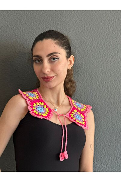 Gönülden Tasarım Hand Knitted Motif Women's Shirt Clothing Accessory Collar