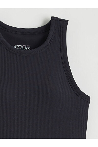 LC Waikiki Black Crew Neck Women's Athlete Tank Top