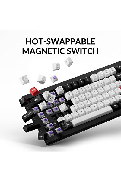 Keychron Q1 HE Wireless Custom Mechanical Keyboard (Hall Effect, Gateron Double-Rail, QMK, Bluetooth